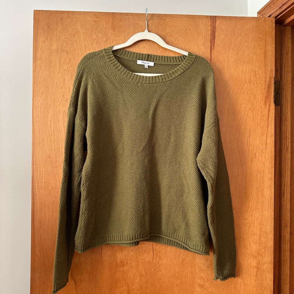 MADEWELL Olive Green Knit Sweater